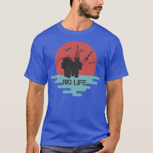 Rig Life Off Shore Oil Rig Hands Vintage 1 T-Shirt