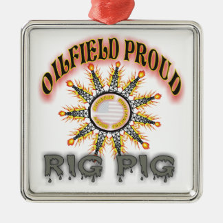 Rig Pig2 Metal Tree Decoration