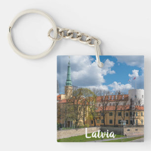 Riga Castle in Riga, Latvia Key Ring
