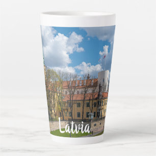 Riga Castle in Riga, Latvia Latte Mug