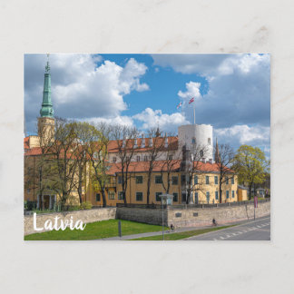 Riga Castle in Riga, Latvia Postcard