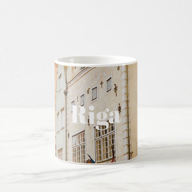 Riga Cityscape Flexible Photo Magnet Coffee Mug (Center)