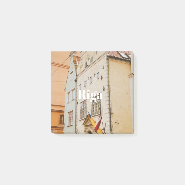 Riga Cityscape Flexible Photo Magnet Post-it Notes (Front)