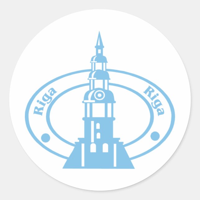 Riga Classic Round Sticker (Front)