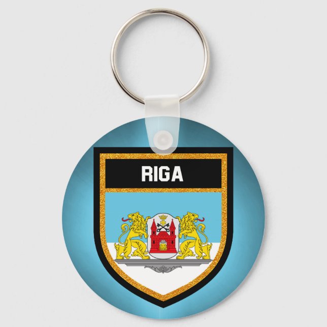 Riga Flag Key Ring (Front)