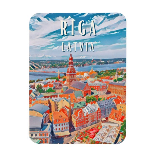 Riga, joyau de la Baltique Magnet (Vertical)