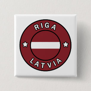 Riga Latvia 15 Cm Square Badge