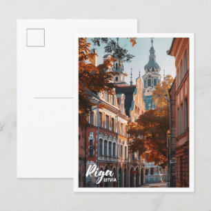 Riga Latvia Art travel famous place Postcard