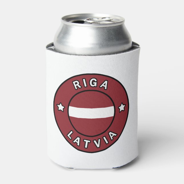 Riga Latvia Can Cooler (Can Front)