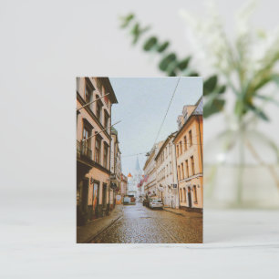 Riga, Latvia Cityscape Holiday Postcard