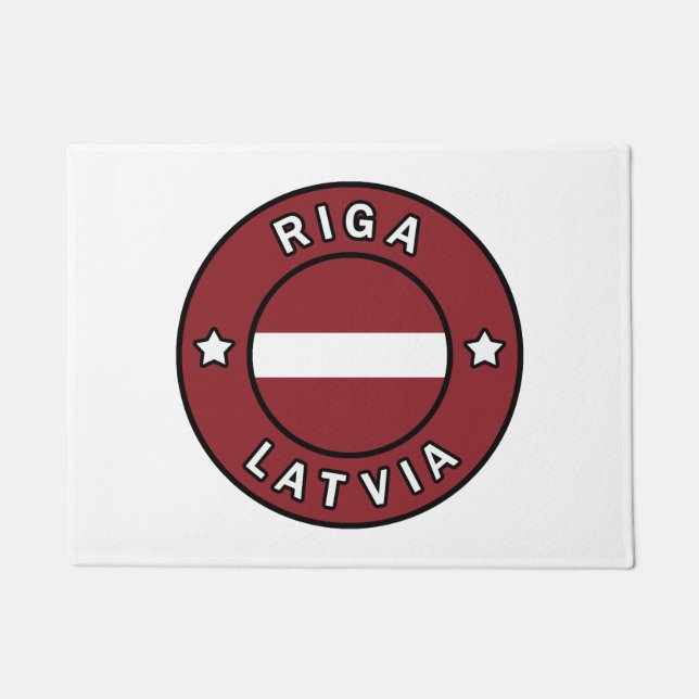 Riga Latvia Doormat (Front)