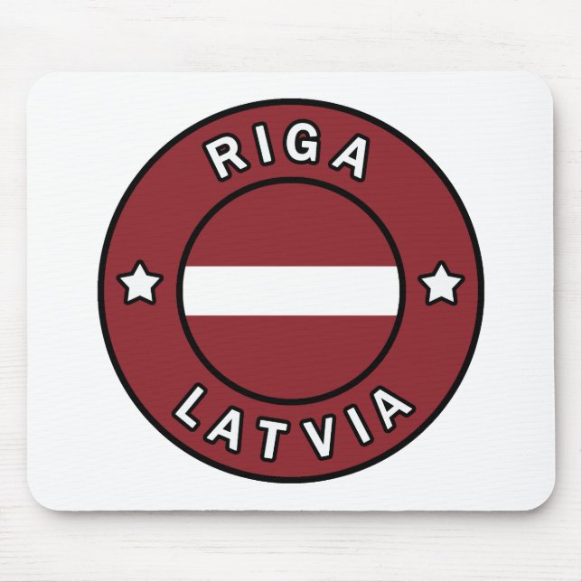 Riga Latvia Mouse Mat (Front)
