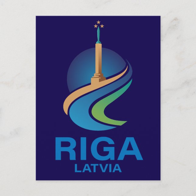 Riga Latvia Postcard (Front)