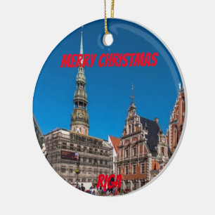 Riga Latvia Scenic Ornament