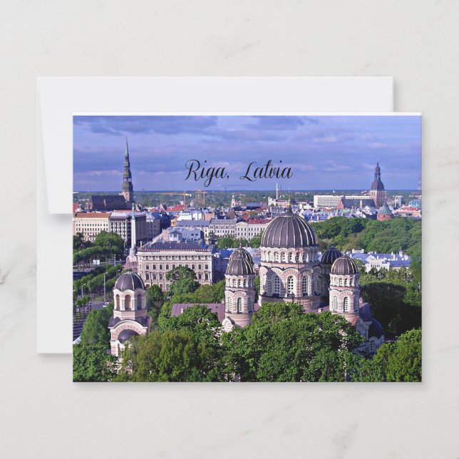 Riga, Latvia scenic photograph Card (Front)