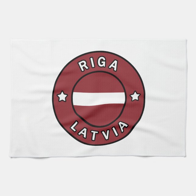 Riga Latvia Tea Towel (Horizontal)
