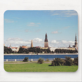 Riga (panoramic view) mouse mat