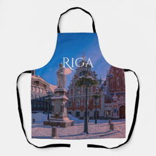 Riga Town Hall Square in winter Apron