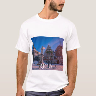 Riga Town Hall Square in winter T-Shirt