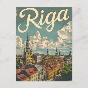 Riga Vintage Postcard