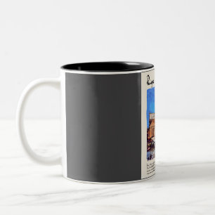 Riga Vintage Watercolour Travel Two-Tone Coffee Mug