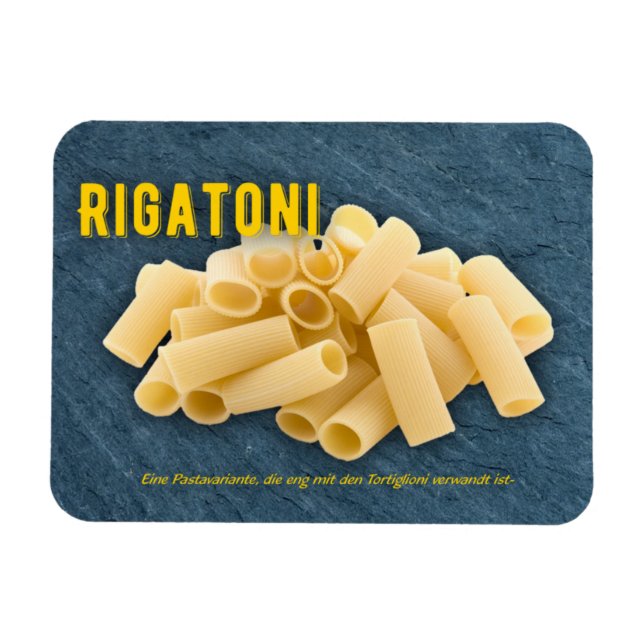 Rigatoni al Forno Italienisches Restaurant Rezept  Magnet (Horizontal)