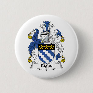 Rigby Family Crest 6 Cm Round Badge