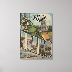 Rigby, IdahoLarge Letter ScenesRigby, ID Canvas Print