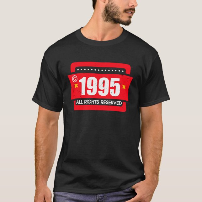 right 1995 All Rights Reserve T-Shirt (Front)