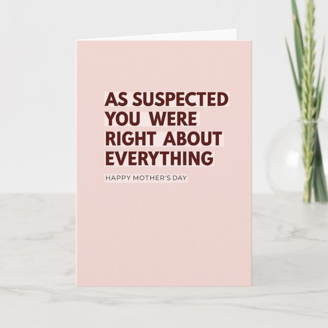 Right About Everything Card (Front)