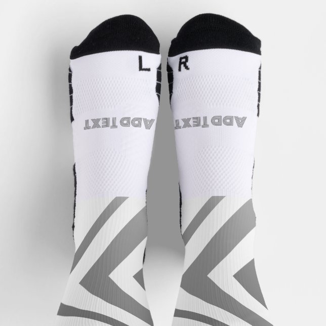 Right Arrows with Add Text Printed Super Stylish  Socks (Top)