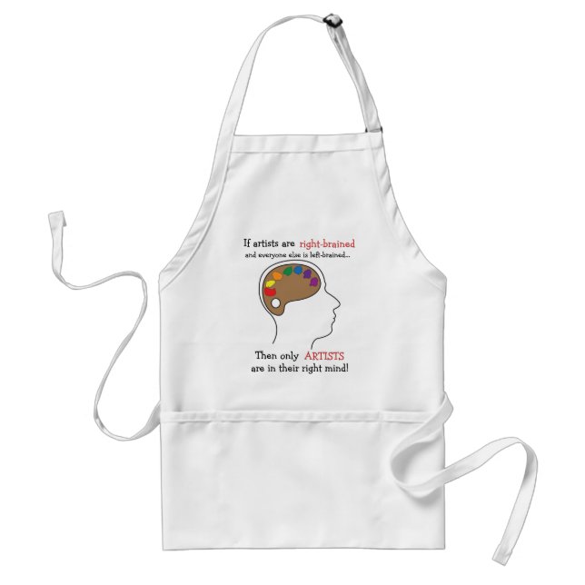 Right-Brained Art Apron (Front)