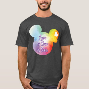 Right Chest Love Is Love retro T-Shirt