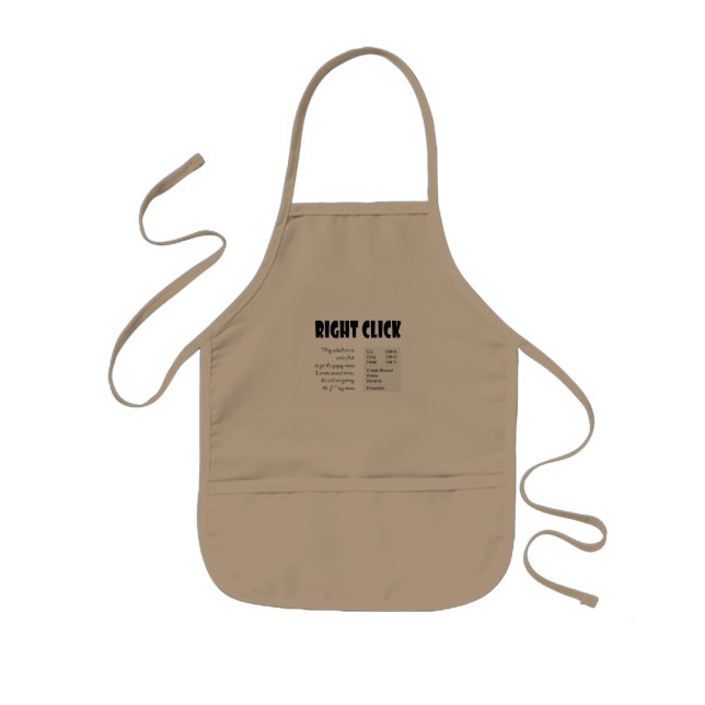 Right Click Kids Apron (Front)