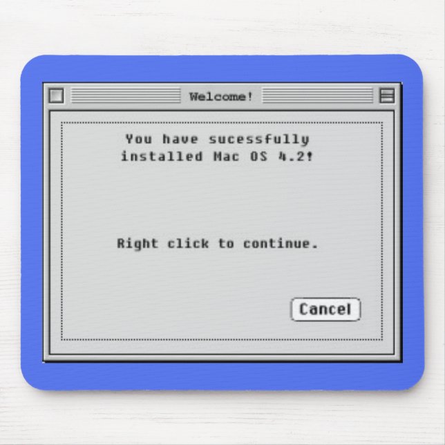 Right Click To Install Mac Mouse Mat (Front)