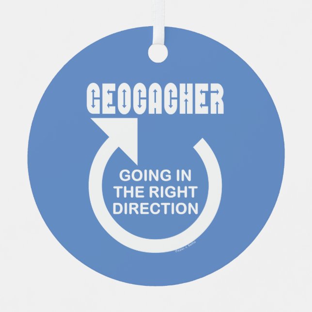 Right Direction Metal Tree Decoration (Front)