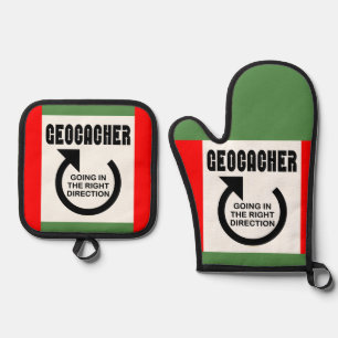 Right Direction Oven Mitt & Pot Holder Set