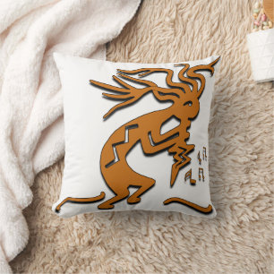 Right Facing Kokopelli Musician Cushion