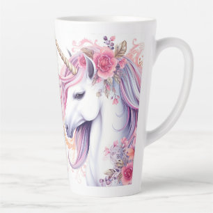 Right-handed Cute Magical Unicorn Latte Mug