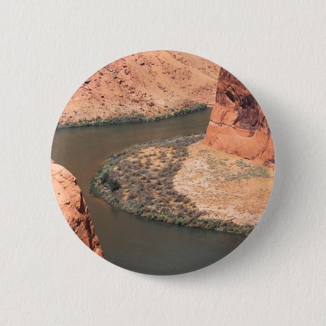 Right Here  6 Cm Round Badge (Front)