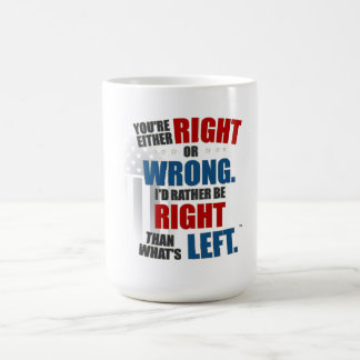 Right is what's Right, Wrong is what's Left Coffee Mug