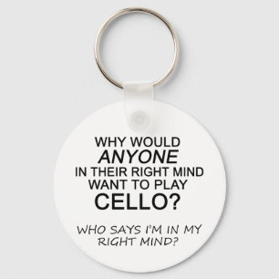 Right Mind Cello Key Ring