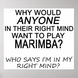 Right Mind Marimba Poster