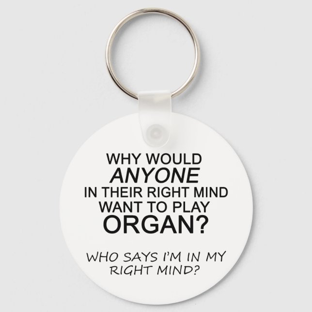 Right Mind Organ Key Ring (Front)
