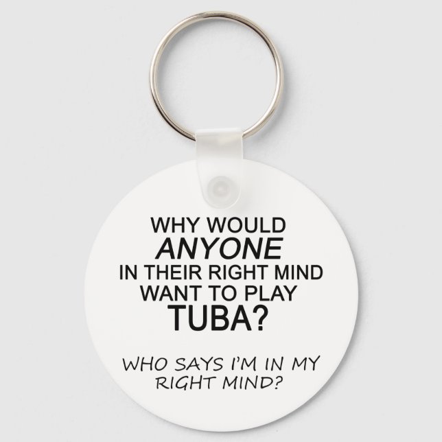 Right Mind Tuba Key Ring (Front)