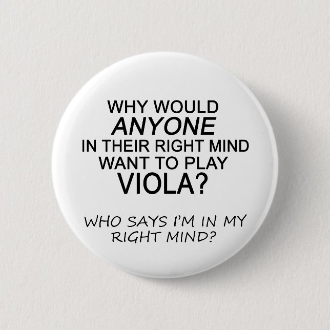 Right Mind Viola 6 Cm Round Badge (Front)