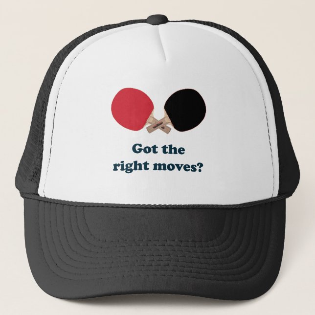 Right Moves Ping Pong Trucker Hat (Front)
