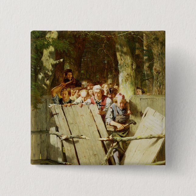 Right of Way 15 Cm Square Badge (Front)