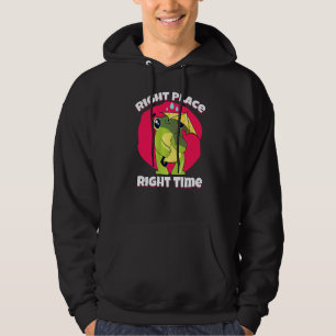 Right Place Right Time Frog Pluviophile Umbrella Hoodie