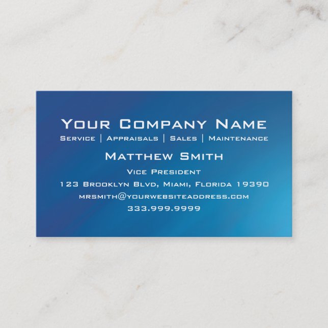 Right Sky Business Card (Front)